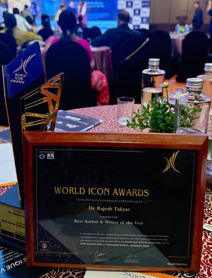 World Icon Awards 2025 — Certificate and award