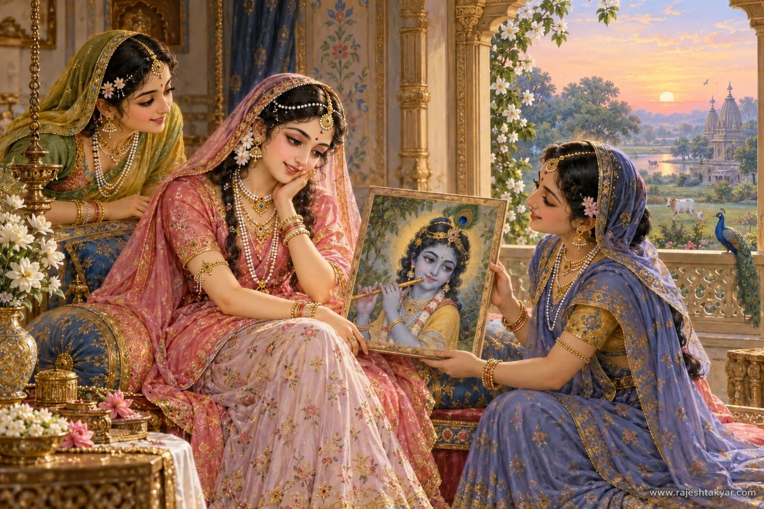 Radha and the Portrait of Krishna