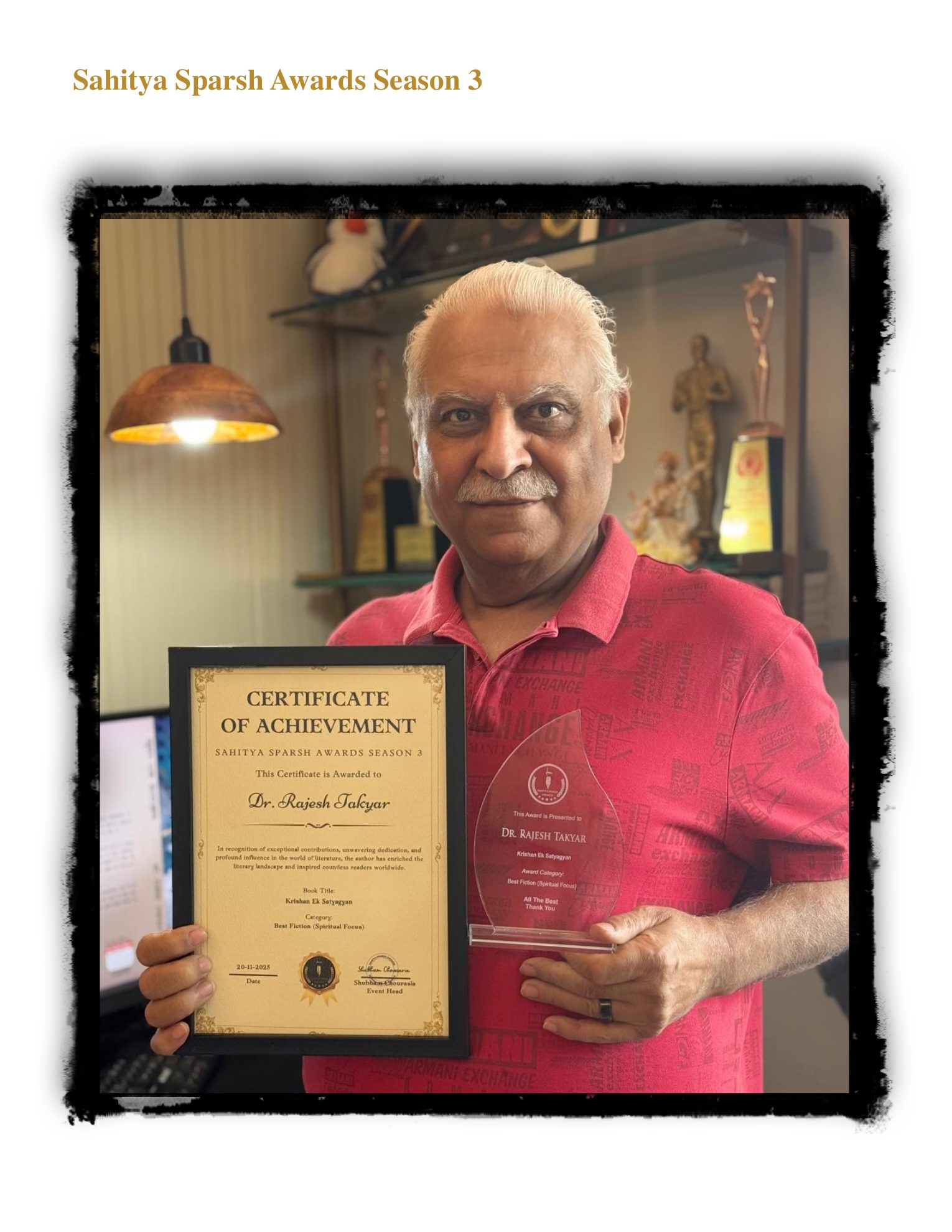 Dr. Rajesh Takyar’s profile, page 23