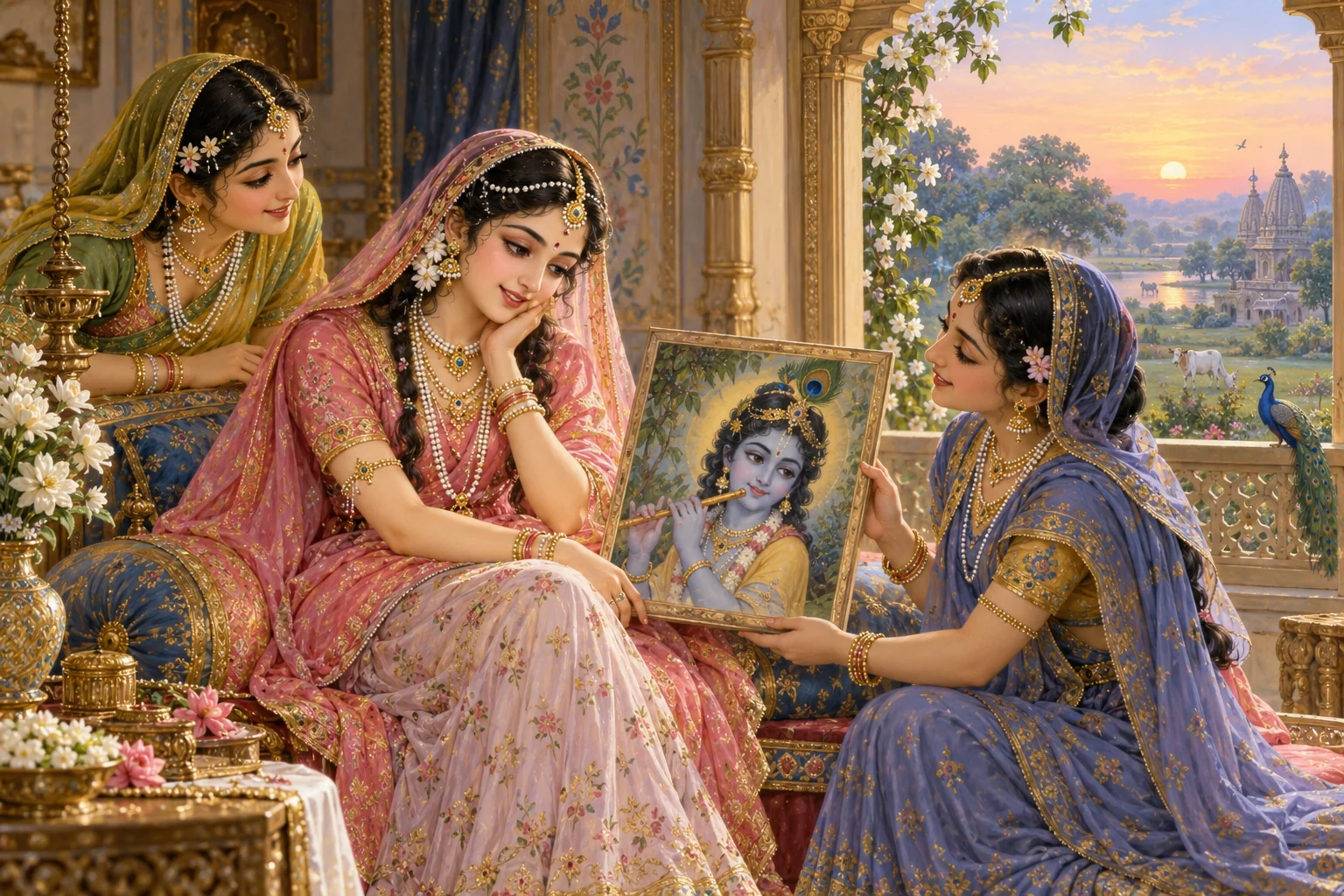 Radha and the Portrait of Krishna